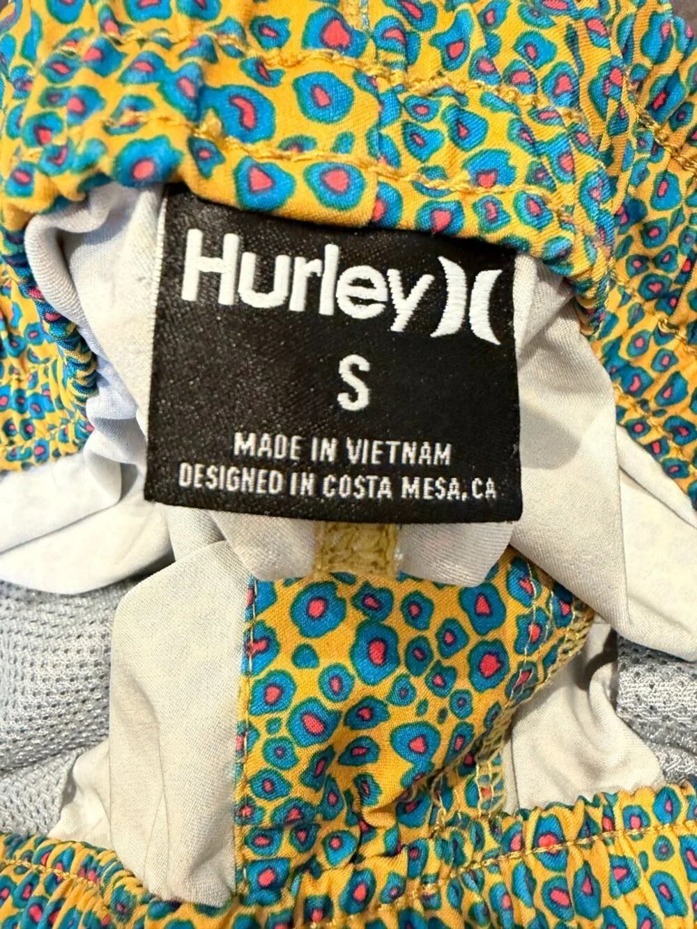 Hurley phantom swim trunks leopard print